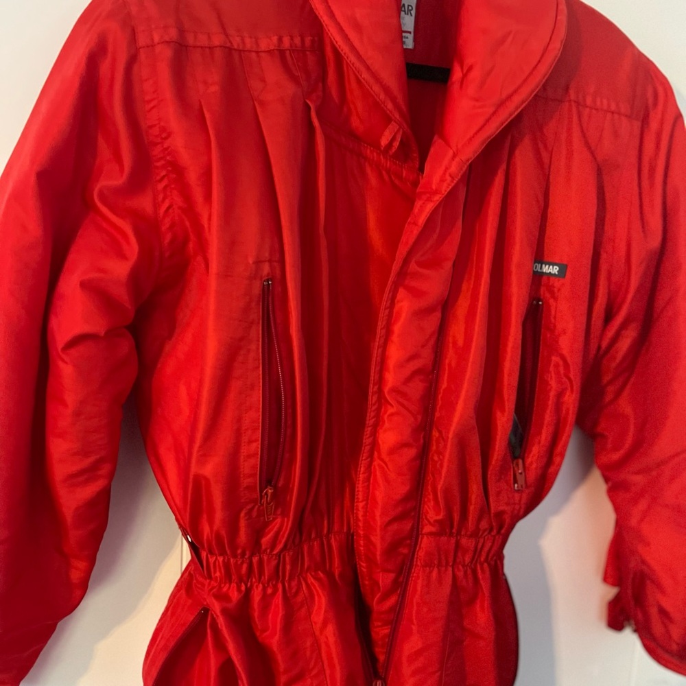 COLMAR Sportswear Red Snowsuit Vintage Made In Italy Size Large USA 8 - Picture 7 of 16